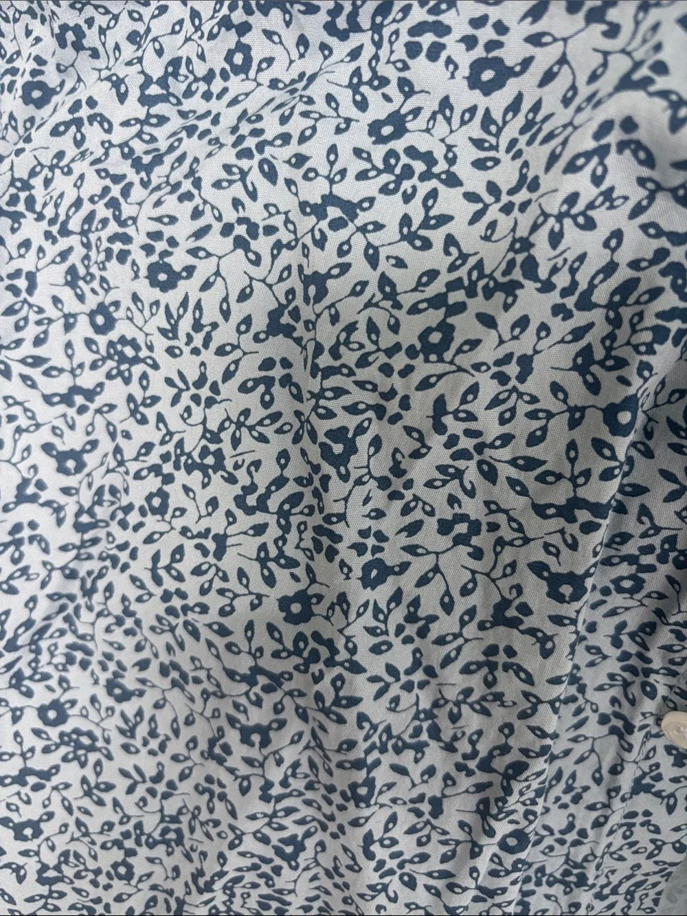 J. Crew Light Blue and Navy Micro Floral Button-Down Shirt